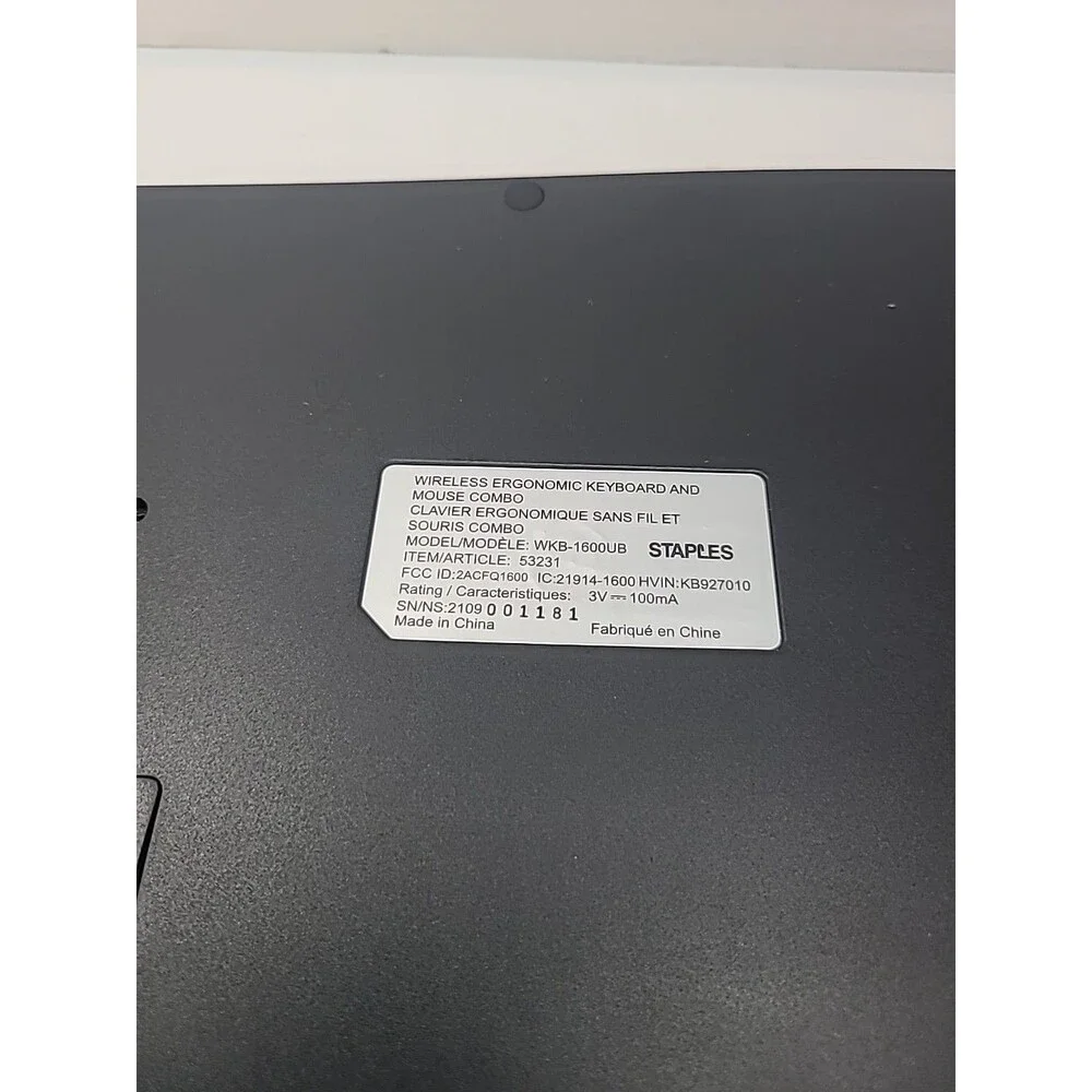 Staples Wireless Ergo Keyboard Used Tested